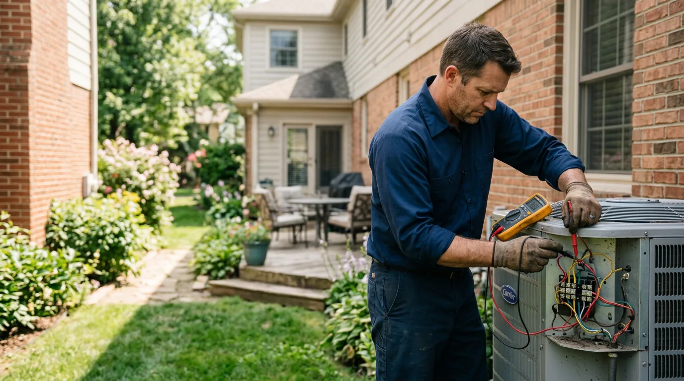 HVAC technician working near Randolph, MA